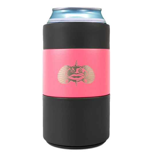 Toadfish Non-Tipping Can Cooler + Adapter - 12oz - Pink *12-Pack [1066-12]