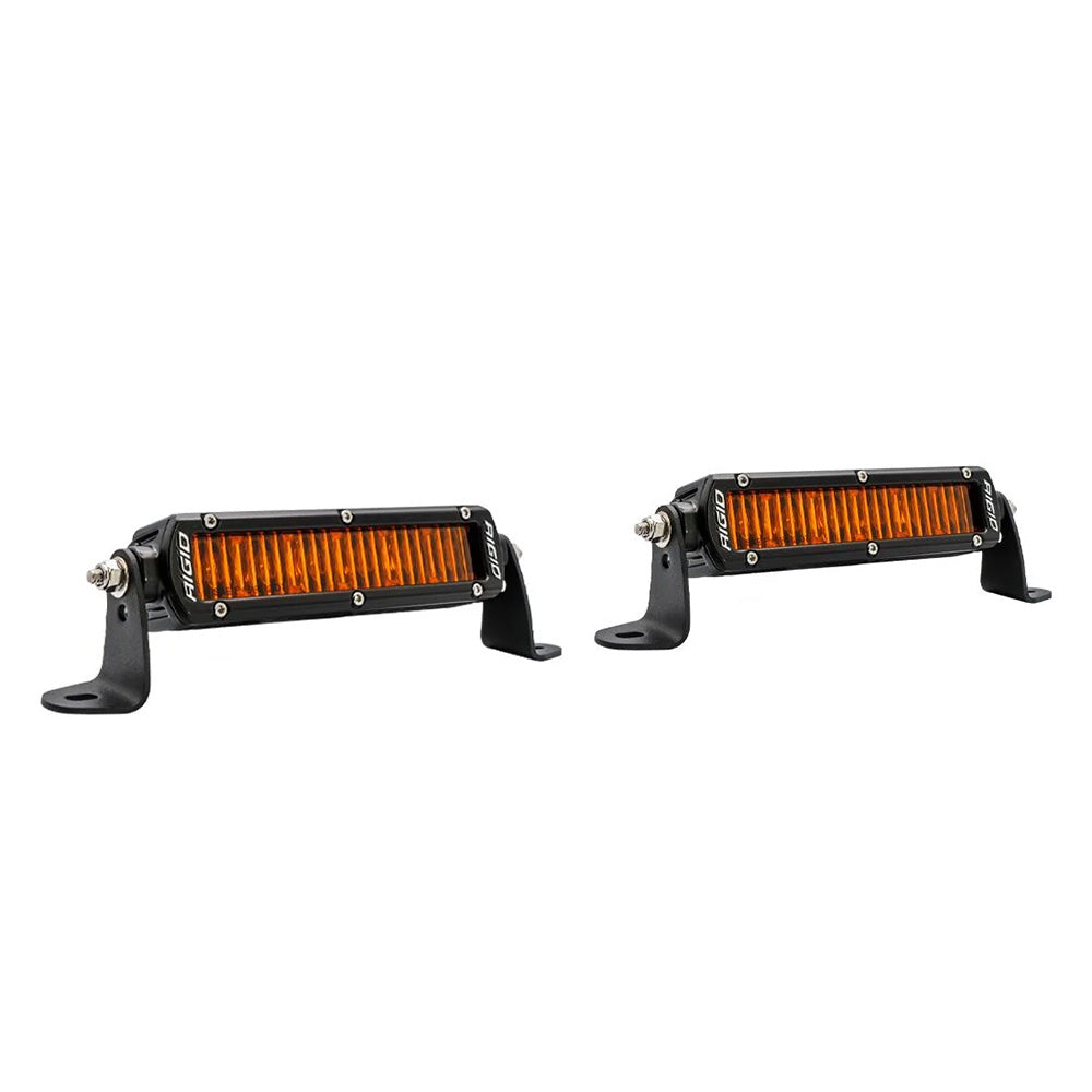 RIGID Industries SR Series SAE 6" w/Amber Pro Lens - Pair [906705]