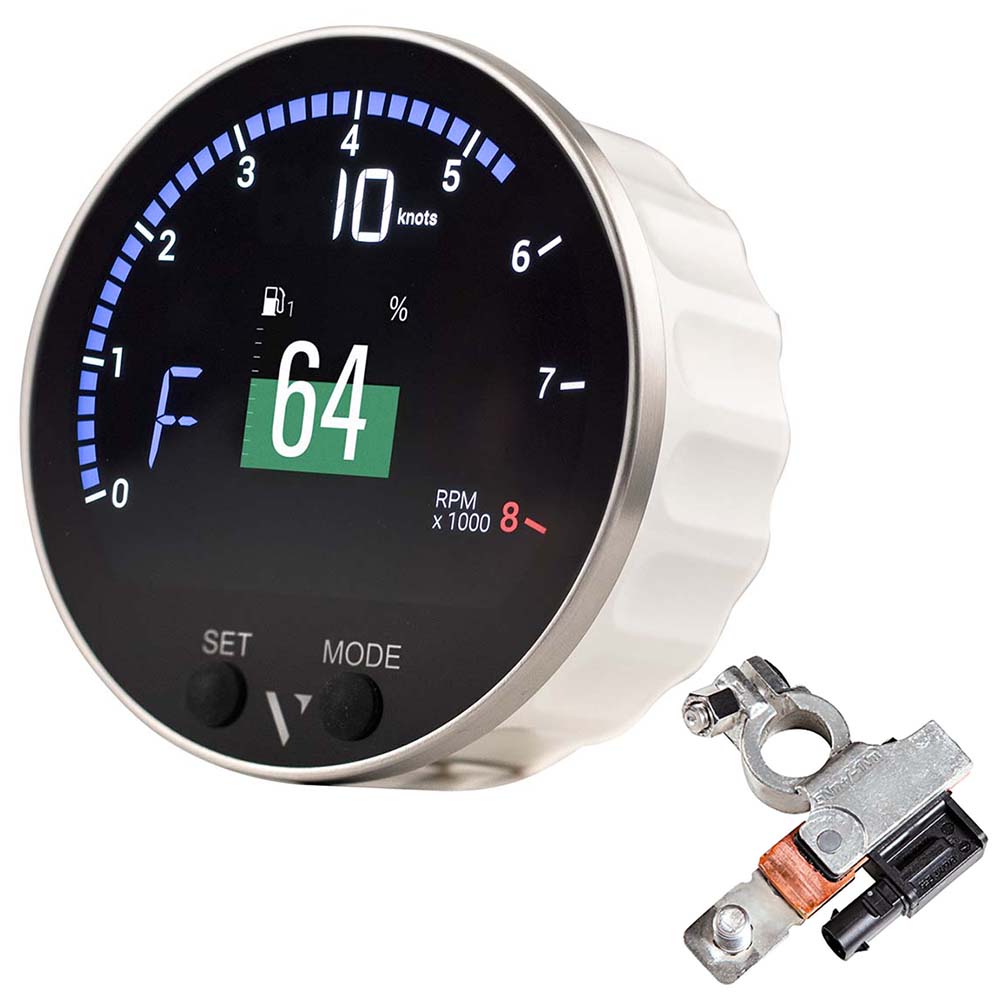 Veratron 85mm (3-3/8") VMH-35S Multifunction Gauge w/Voltage Dependent (0-5V) Sensor Input  Battery Sensor [B00143502]