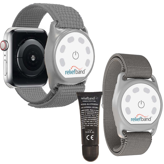 Reliefband Grey Sport Apple Bundle - Size Regular [RBSPT-G-APPLE]