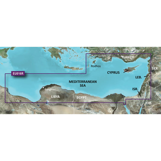 Garmin BlueChart g3 HD - HXEU016R - Mediterranean Southeast - microSD/SD [010-C0774-20]