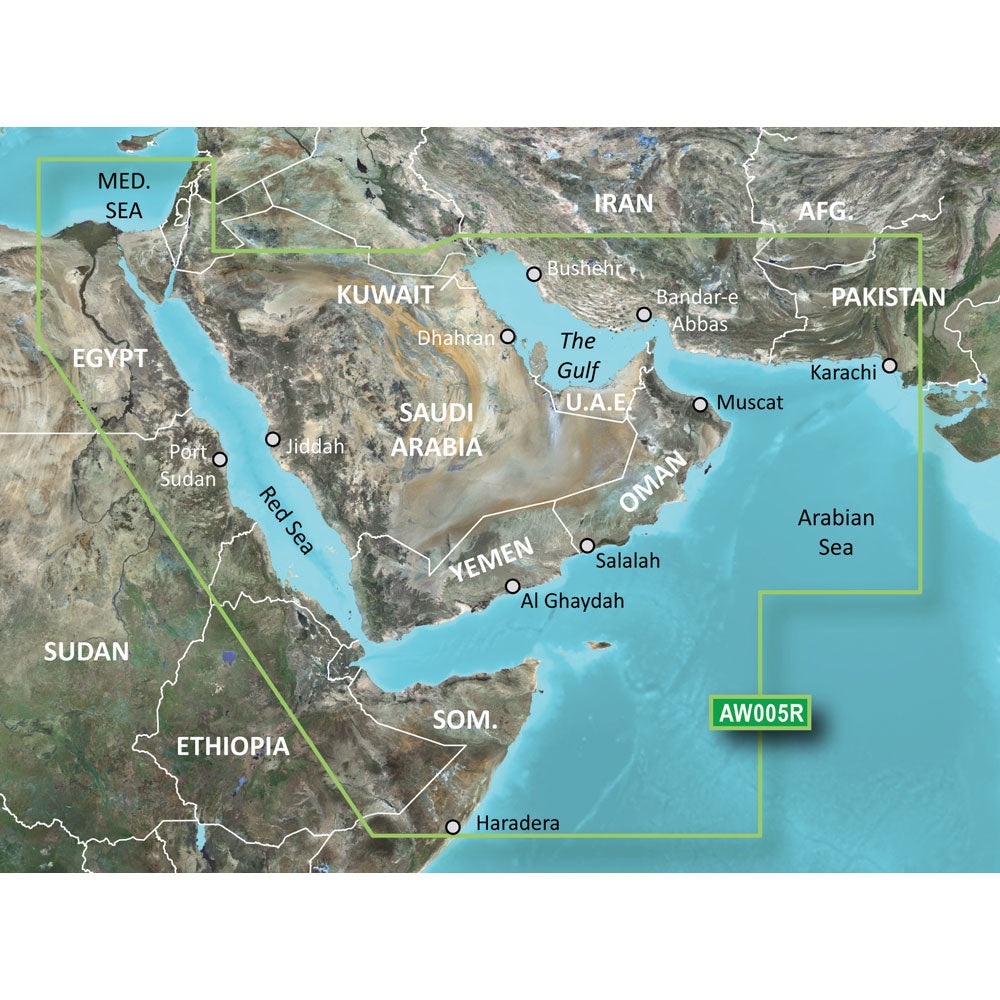 Garmin BlueChart g3 HD - HAW005R - The Gulf  Red Sea - microSD/SD [010-C0924-20]