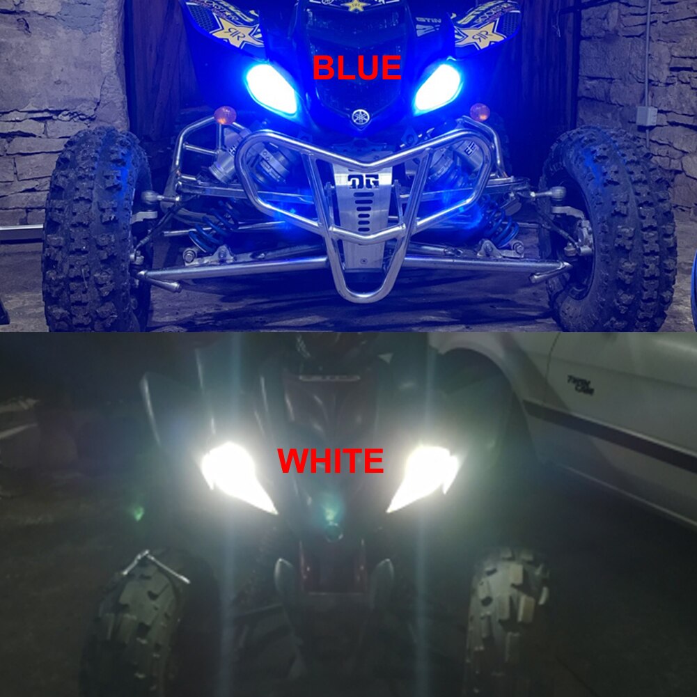 100W H6 LED Headlights Bulbs Super White Low High Beam for Yamaha GRIZZLY 660 400 450 350 125 YFZ350 YFZ450 RAPTOR 350 700 RHINO