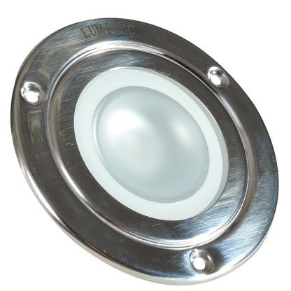 Lumitec Shadow - Flush Mount Down Light - Polished SS Finish - White Non-Dimming [114113]