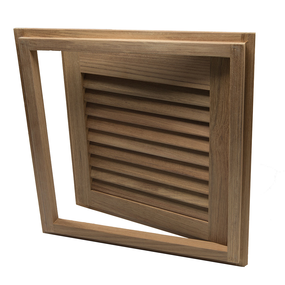 Whitecap Teak Louvered Door & Frame - Right Hand - 15" x 15" [60722]