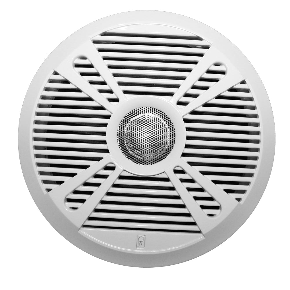 Poly-Planar MA7065 6.5" 2-Way Marine Speaker w/2 Grills - White  Graphite [MA7065]