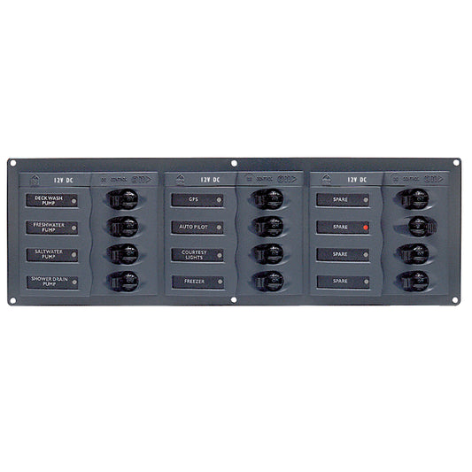 BEP DC Panel - 12-Way - No Meter - Horizontal [902NMH]