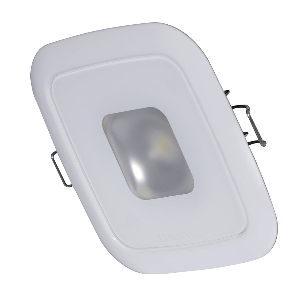 Lumitec Square Mirage Down Light - Spectrum RGBW Dimming - White Bezel [116127]