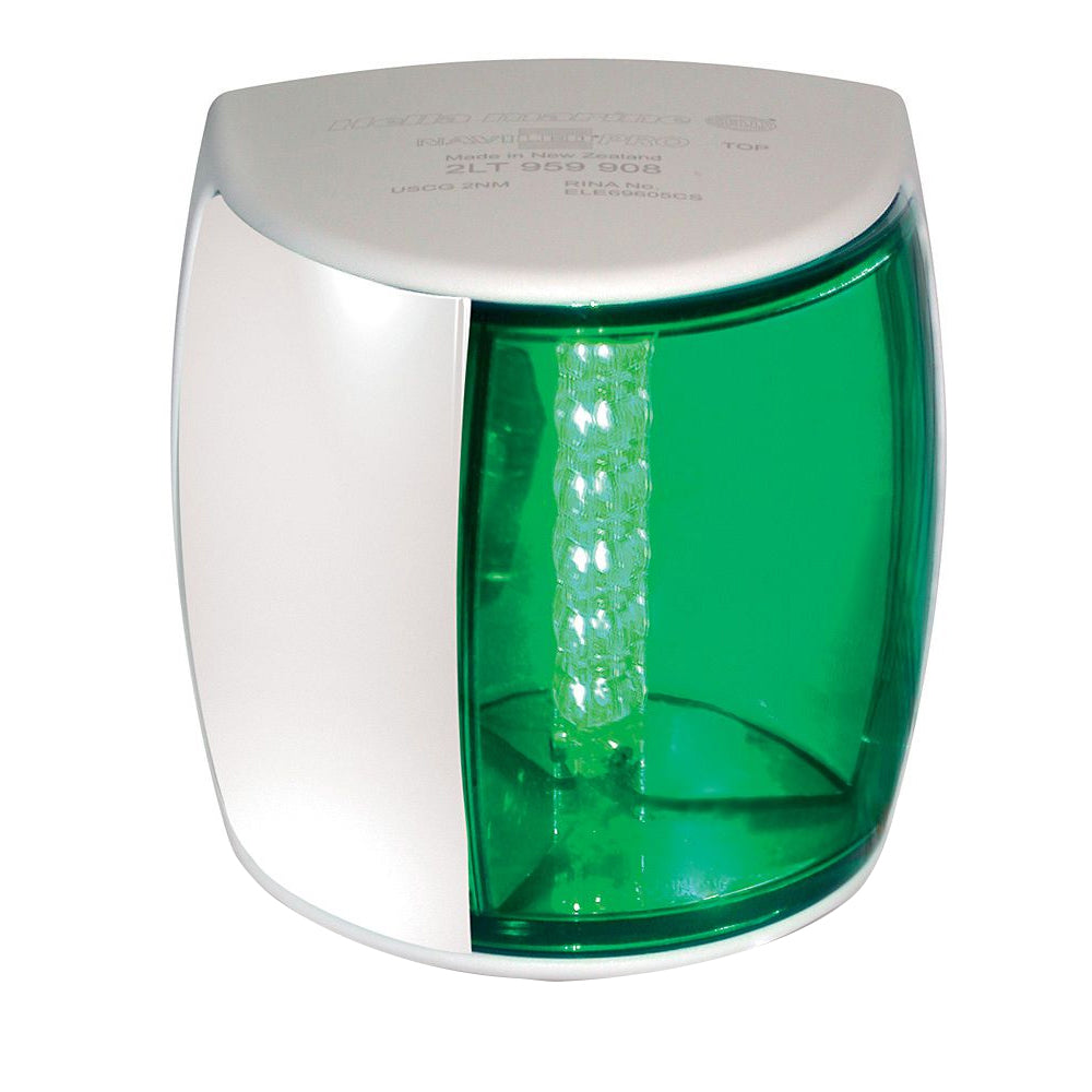 Hella Marine NaviLED PRO Starboard Navigation Lamp - 2nm - Green Lens/White Housing [959908011]