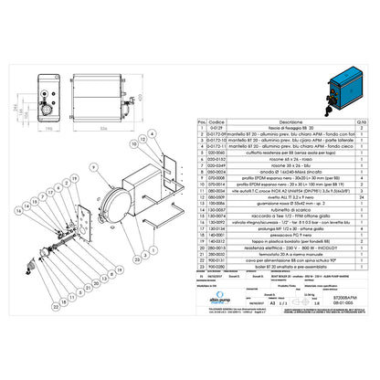 Albin Group Marine Premium Square Water Heater 5.6 Gallon - 120V [08-01-028]