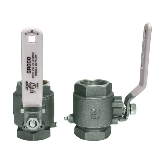 GROCO 3/8" NPT Stainless Steel In-Line Ball Valve [IBV-375-S]