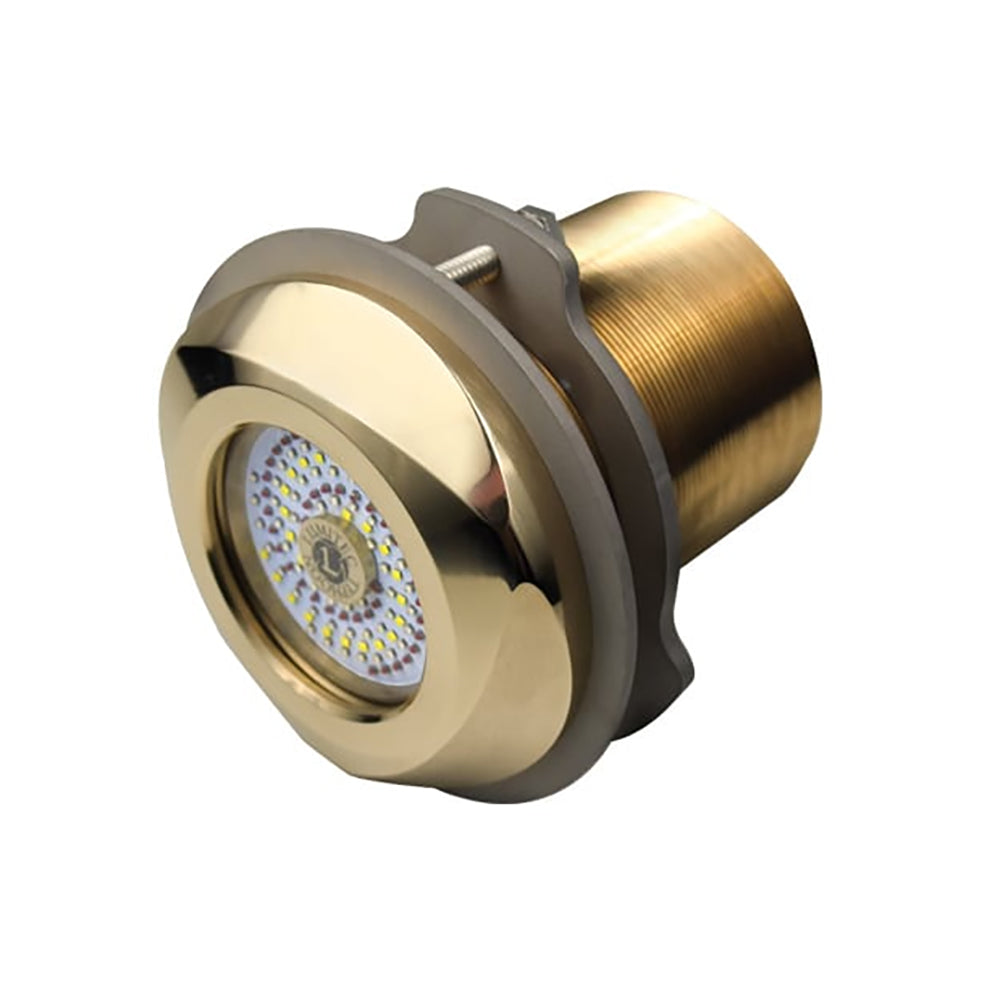 Lumitec Typhoon Underwater Bronze Thru-Hull LED Light - White/Blue [101448]