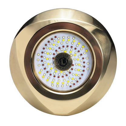 Lumitec Typhoon Underwater Bronze Thru-Hull LED Light - White/Blue [101448]