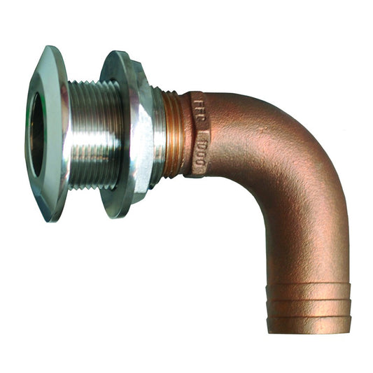 GROCO 1-1/2" 90 Degree Hose Thru-Hull Fitting [HTHC-1500-S]