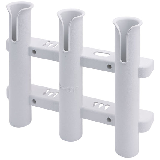 Sea-Dog Three Pole Rod Storage Rack - White [325038-1]