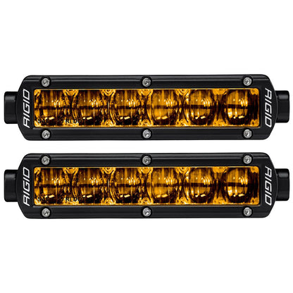 RIGID Industries 6" SR-Series SAE Compliant Fog Light - Black w/Yellow Light [906704]