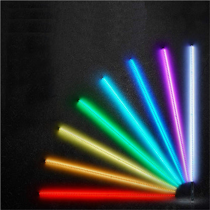 2PCS 3FT Waterproof 5050 RGB LED Whip Rigid Strip Light Beach Lamp Flag Poles For ATV UTV Road with RF Remote Control