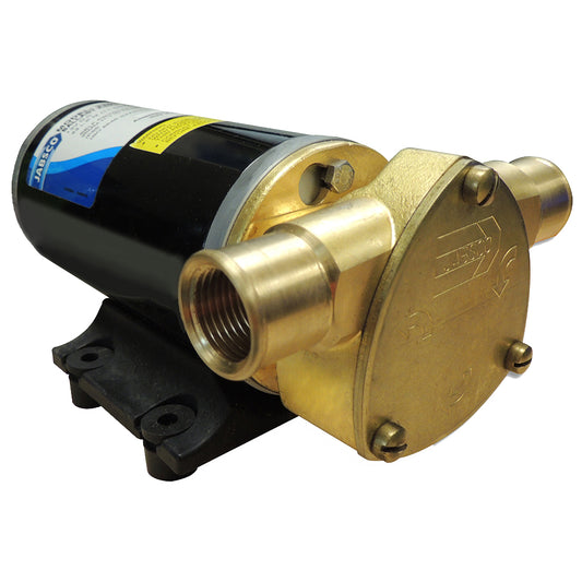 Jabsco Ballast King Bronze DC Pump with Deutsch Connector - No Reversing Switch - 15 GPM [22610-9427]