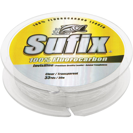 Sufix 100% Fluorocarbon Invisiline Leader - 100lb - 33yds [683-100]