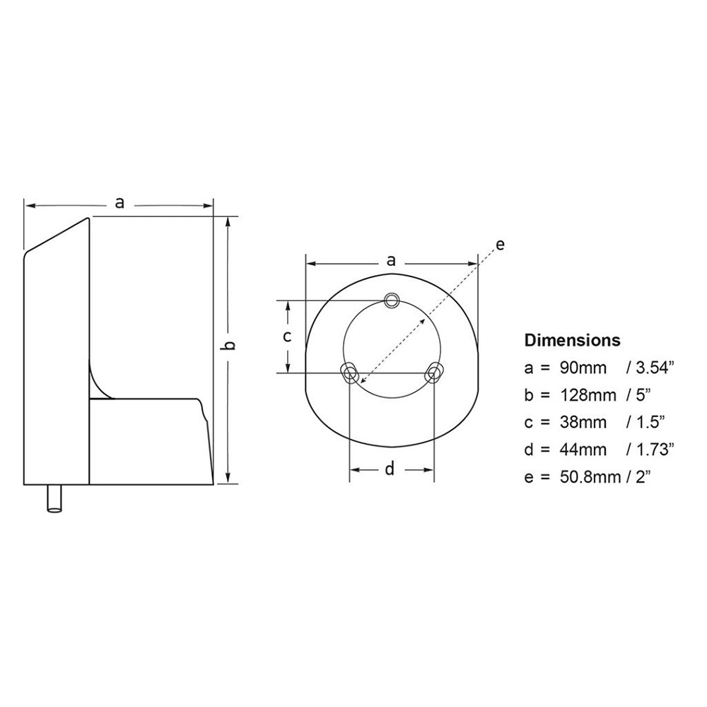 Hella Marine NaviLED PRO Deck Mount Adapter - White [241287812]