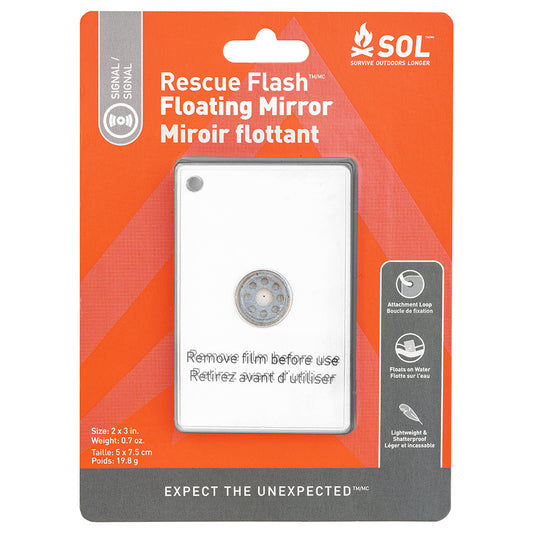 S.O.L. Survive Outdoors Longer Rescue Flash Floating Mirror [0140-1004]