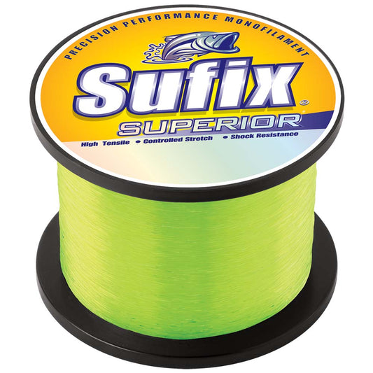 Sufix Superior Hi-Vis Yellow Monofilament - 50lb - 4810 yds [650-150]