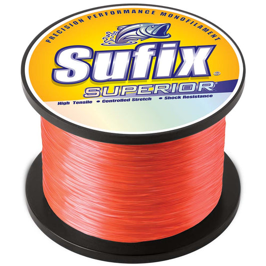 Sufix Superior Neon Fire Monofilament - 50lb - 2405 yds [647-750]