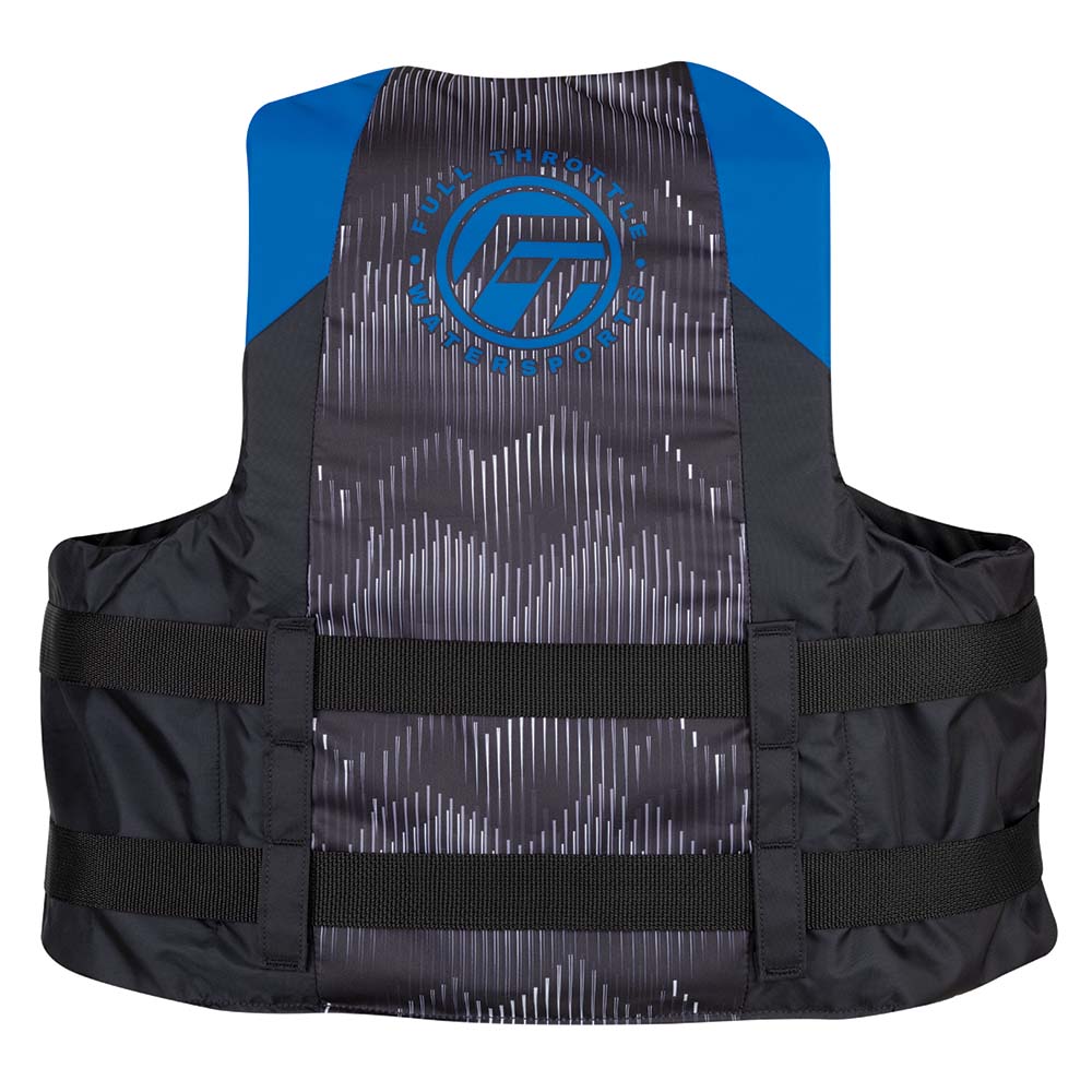 Full Throttle Adult Nylon Life Jacket - S/M - Blue/Black [112200-500-030-22]