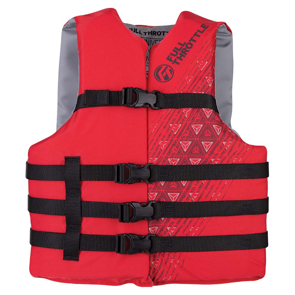 Full Throttle Adult Oversized Ski Life Jacket - Red [112000-100-005-22]