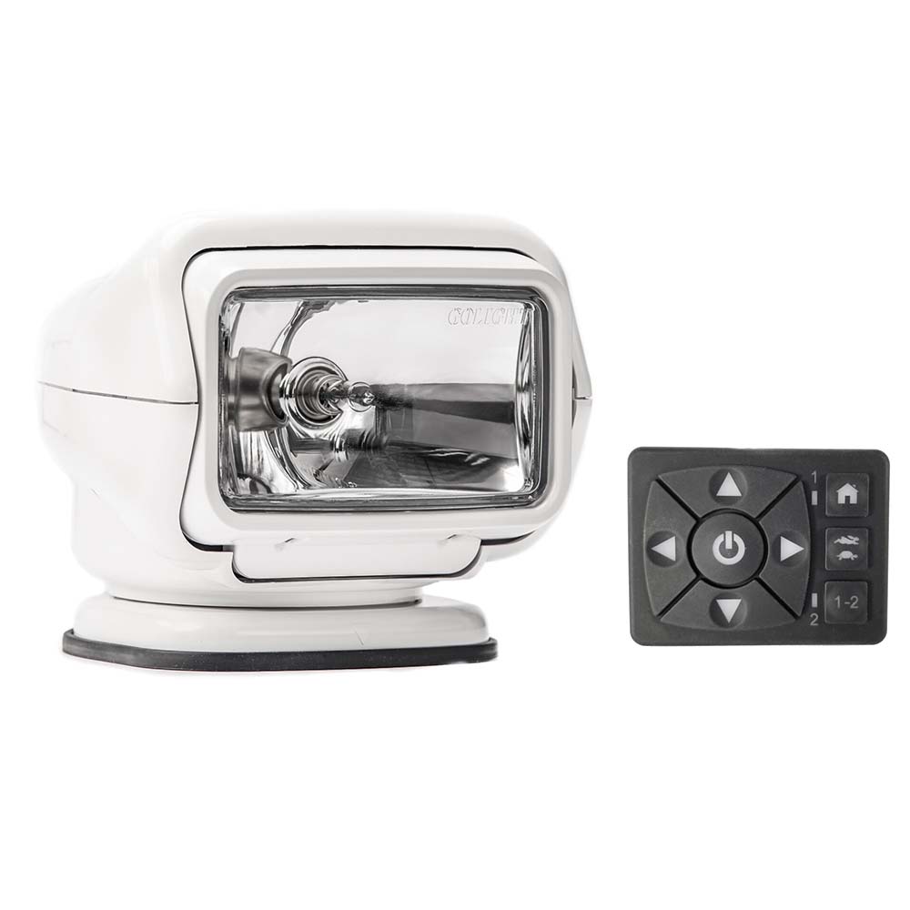 Golight Stryker ST Series Permanent Mount White 12V Halogen w/Hard Wired Dash Mount Remote [3020ST]