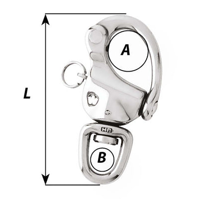 Wichard 2-3/4" Snap Shackle w/Swivel Eye - 80mm [02473]