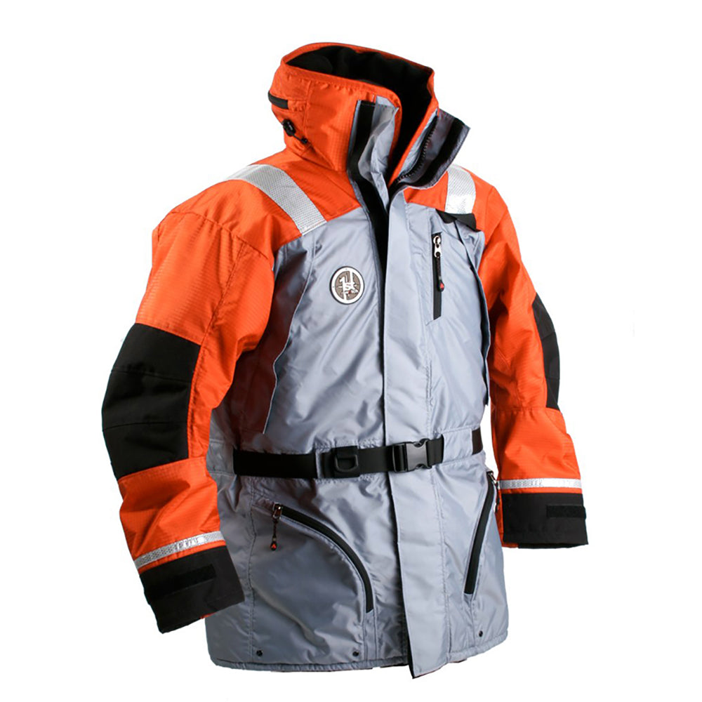 First Watch AC-1100 Flotation Coat - Hi-Vis Orange/Black - XXL [AC-1100-OB-XXL]