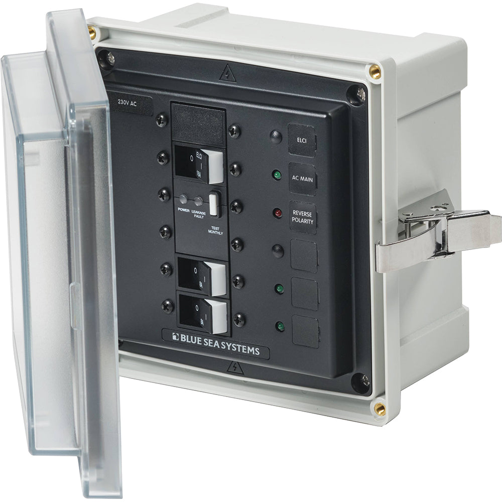 Blue Sea 3122 - SMS Panel Enclosure w/ELCI (16A)  2 Branch (8A) - 230V AC [3122]