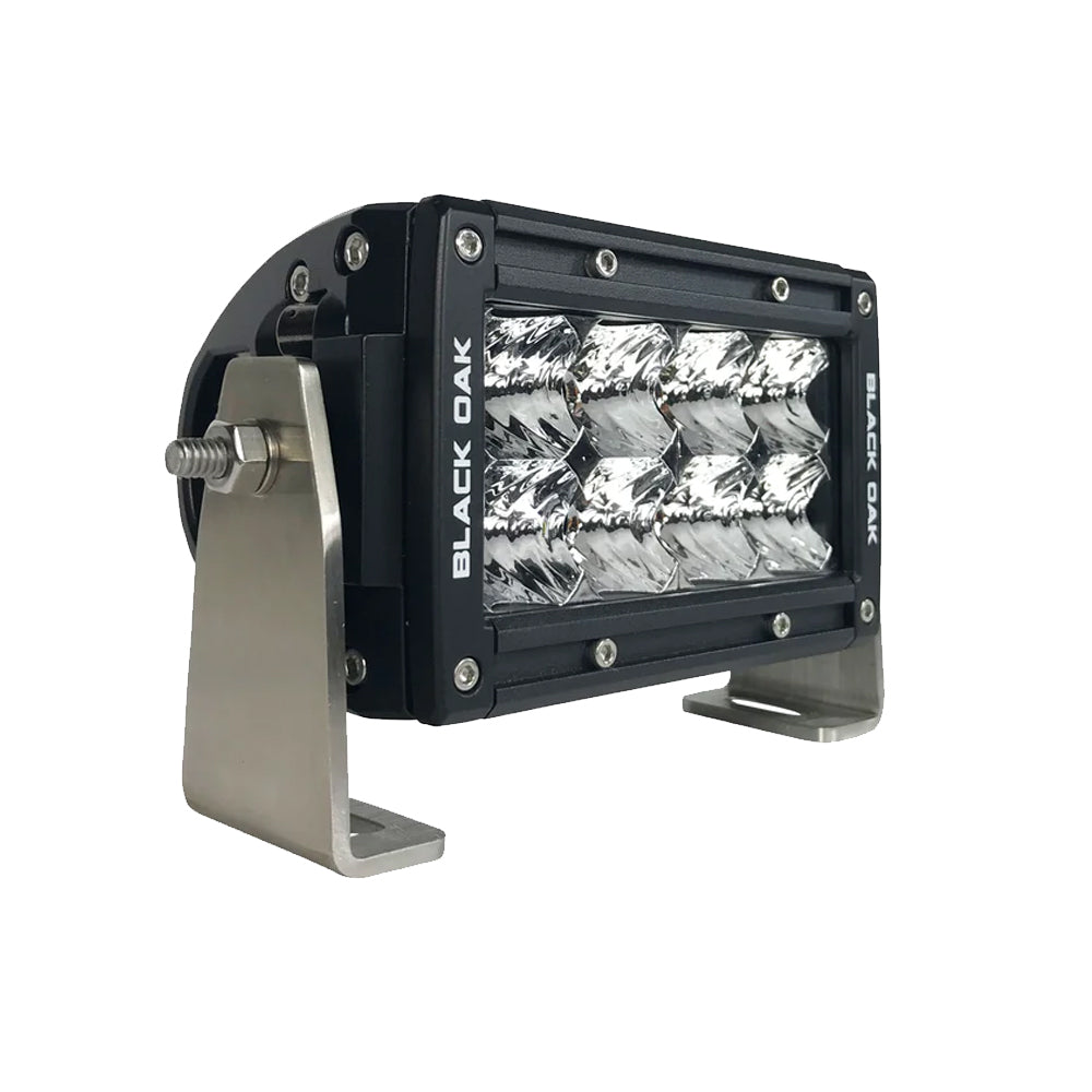 Black Oak Pro Series Double Row Flood 4" Light Bar - Black [4F-D5OS]