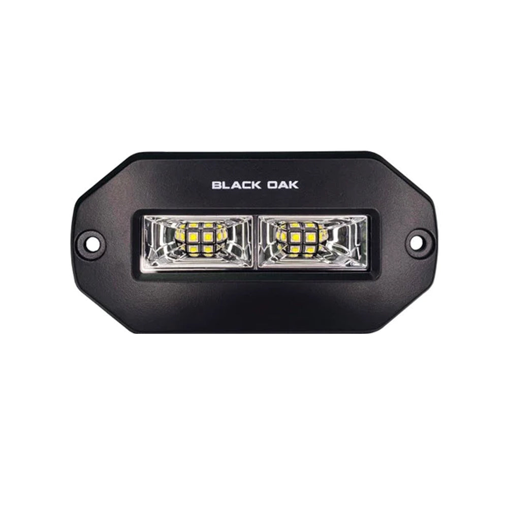 Black Oak Pro Series 4" Flush Mount Spreader Light - Black Housing [4BFMSL-S]