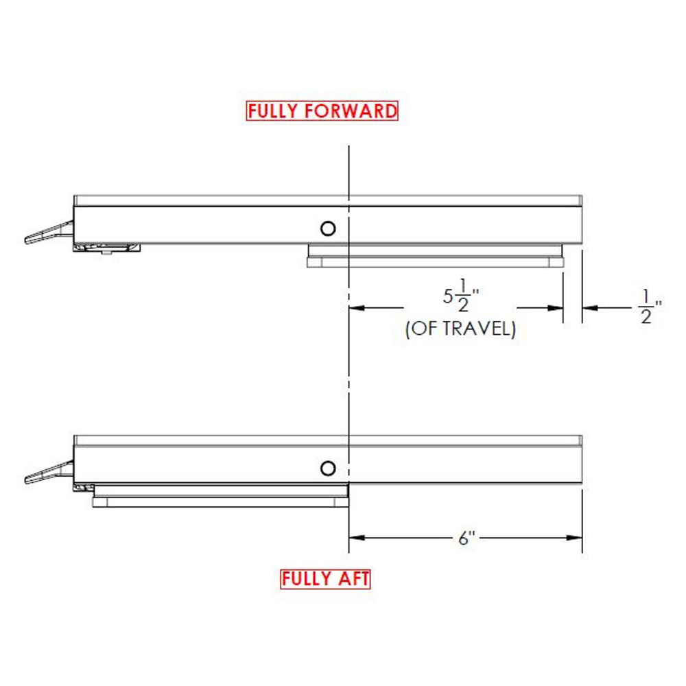 TACO 13" x 24" Manual Seat Slide [M20-2413]