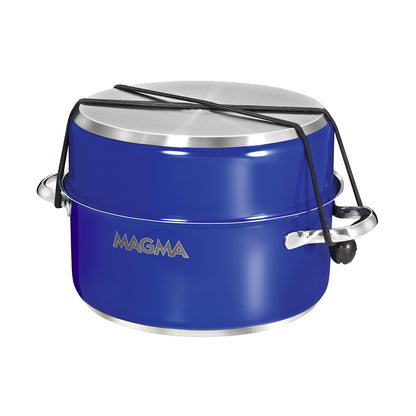 Magma Nestable 10 Piece Induction Non-Stick Enamel Finish Cookware Set - Cobalt Blue [A10-366-CB-2-IN]